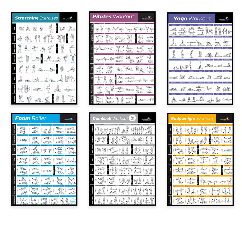 Home Gym Designs - Quadro de Treinamento de Exercícios Corporais,