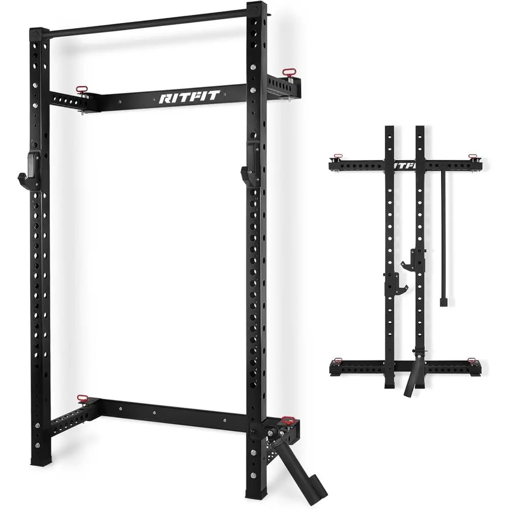 Home Gym Designs - Suporte Compacto para Agachamento Montado na