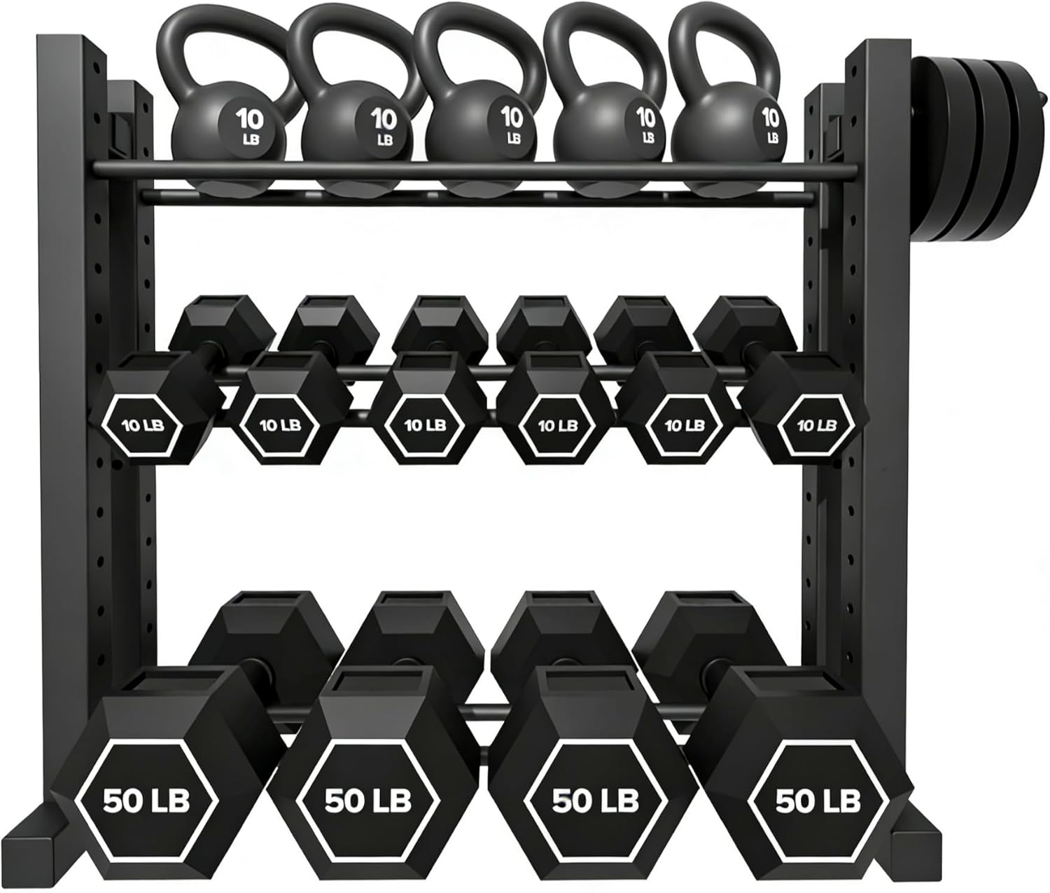 Home Gym Training - Suporte para Halteres de 3 Níveis,
