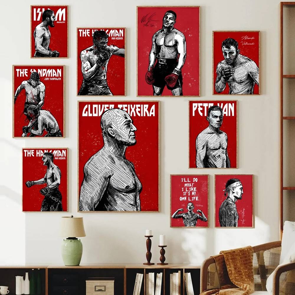 Home Gym Quotes - Pôster de Papel de Atleta de