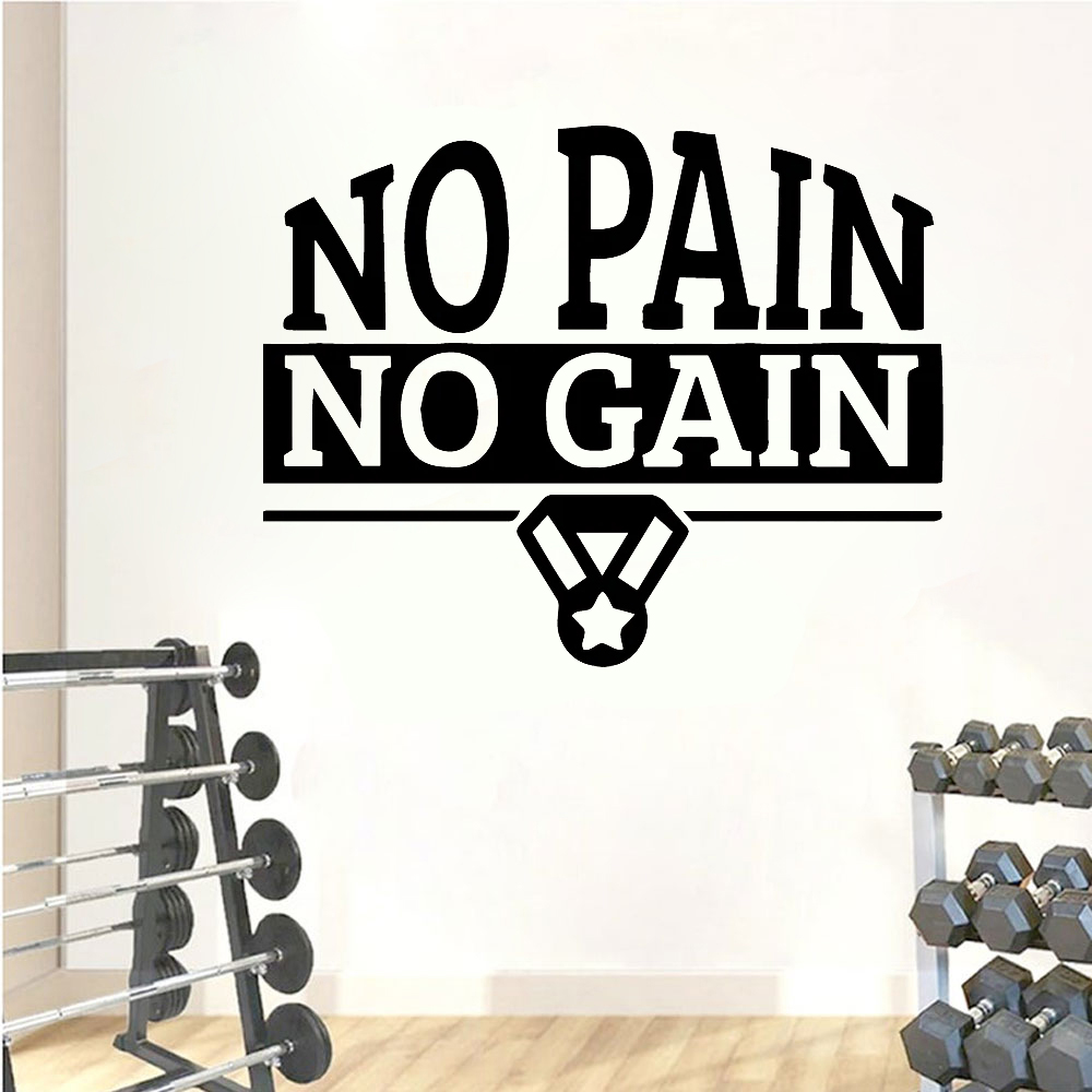 Home Gym Quotes - Adesivos de Parede para Academia com