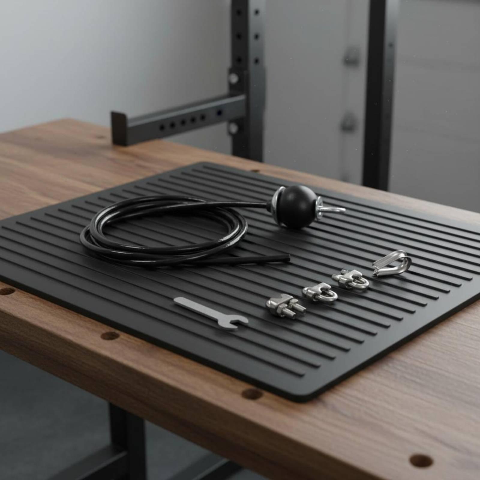 Home Gym Machine - Cabo de Aço Ajustável para Polia,