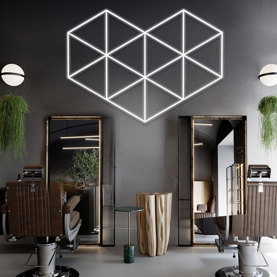 Lâmpada de Teto Hexagonal LED  - Home Gym Diy avaliação e preço