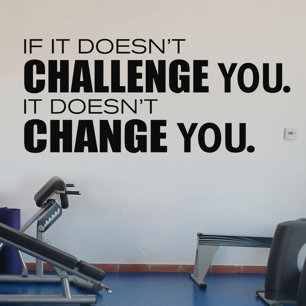 Não desafio você não te muda,  - Home Gym Quotes avaliação e preço