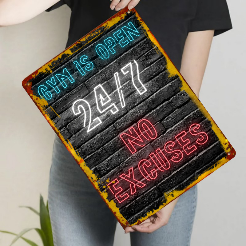 Ginásio 24 7 efeito de néon ab - Home Gym Quotes avaliação e preço