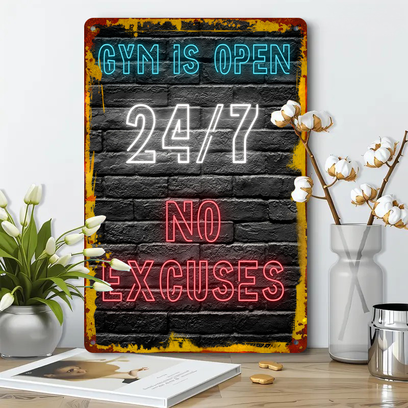 Ginásio 24 7 efeito de néon ab - Home Gym Quotes avaliação e preço
