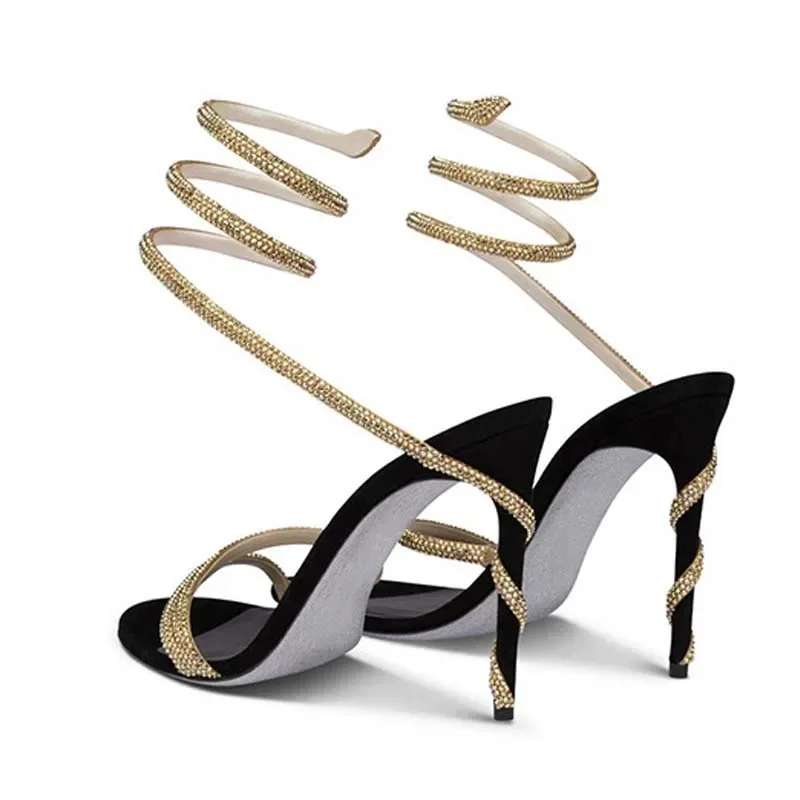 Eilyken moda cristal stiletto  - Ankle Strap Attachment avaliação e preço