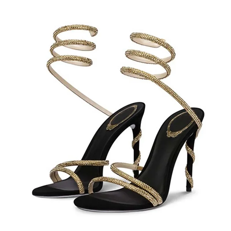 Eilyken moda cristal stiletto  - Ankle Strap Attachment avaliação e preço