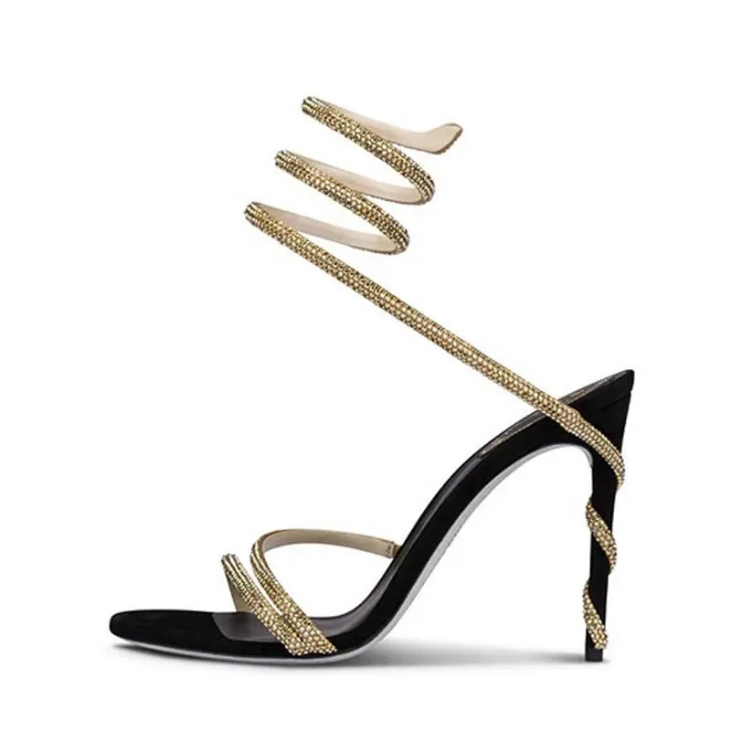 Eilyken moda cristal stiletto  - Ankle Strap Attachment avaliação e preço