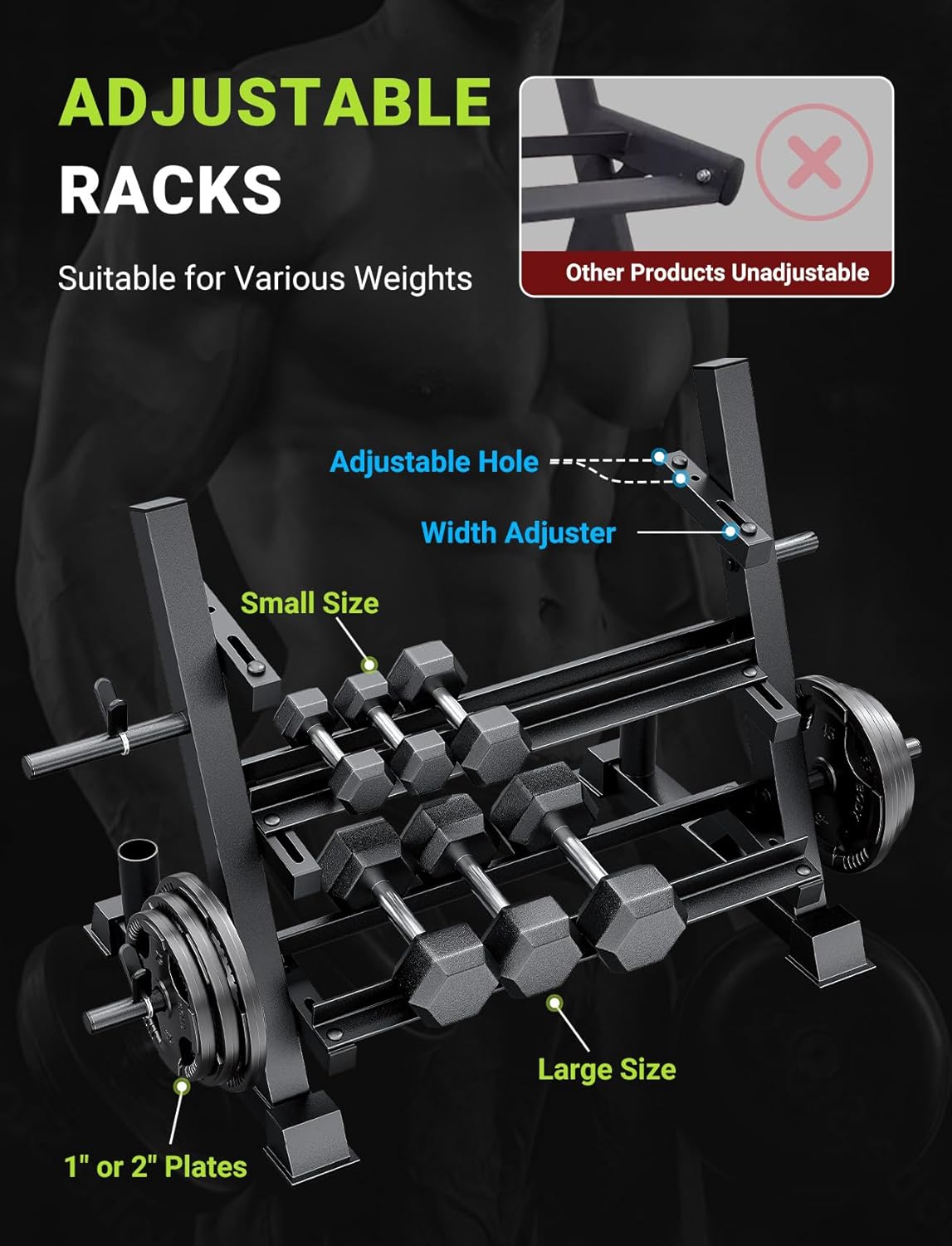 Suporte para Halteres Ajustáve - Home Gym Training avaliação e preço