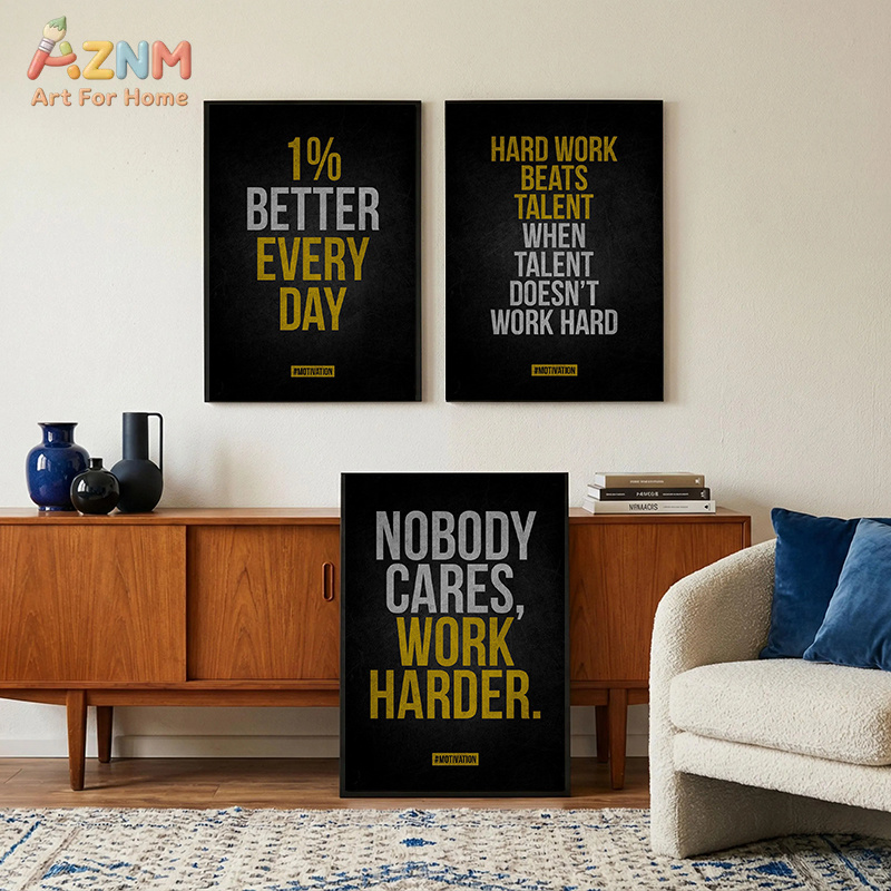 AZNM Arte de parede em tela co - Home Gym Quotes avaliação e preço