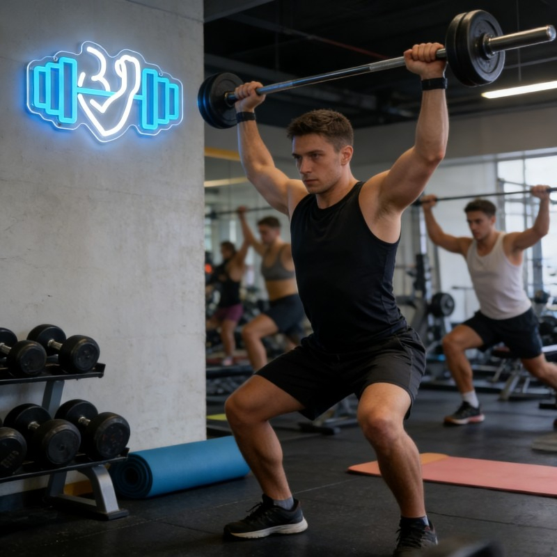 Letreiro Neon LED de Bíceps co - Home Gym Quotes avaliação e preço